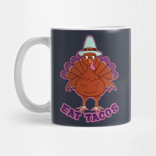 Save A Turkey Eat Tacos Mexican Funny Thanksgiving Mug